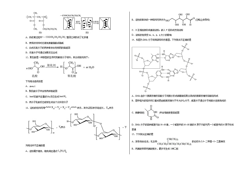 第4章生物大分子与合成高分子单元练习03