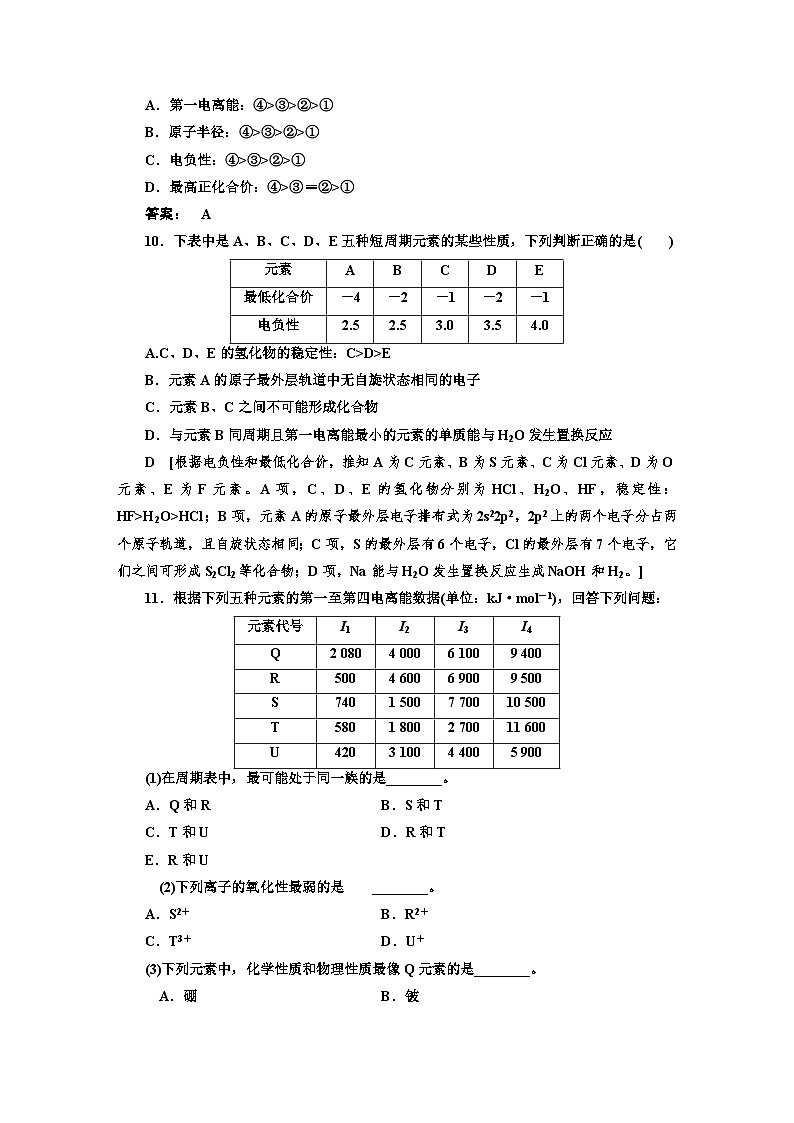 人教版新教材高三化学一轮复习33 课时作业(三十三)第3页