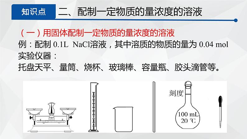 1.3.3物质的量浓度课件2  2023-2024学年高一上学期化学鲁科版（2019）必修第一册08