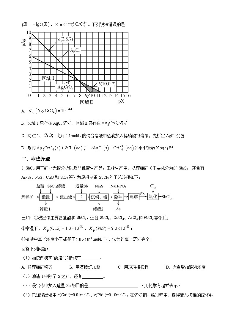 四川省成都七中万达学校2023-2024学年高三上学期第一次诊断化学试卷 Word版无答案第3页