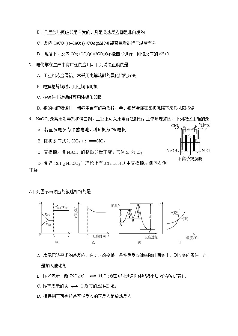 高二化学第二学期阶段试卷2024.3第2页
