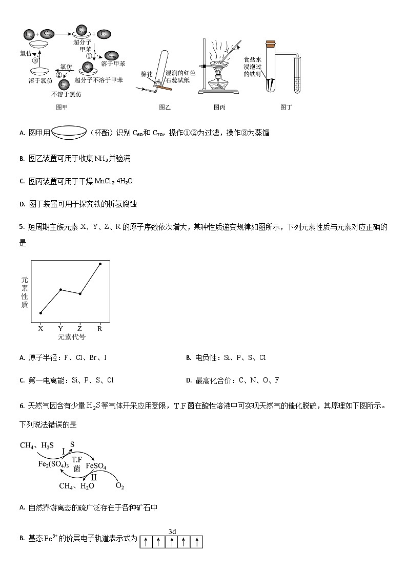 2024届吉林省通化市梅河口市高三下学期第一次模拟考试化学试题（含答案）第2页