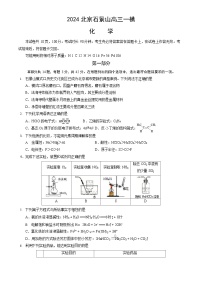 2024北京石景山高三一模化学试题和答案