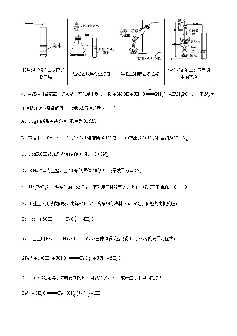 湖南省长沙市湖南师范大学附属中学2023-2024学年高三下学期第七次月考化学试题（含答案）第2页