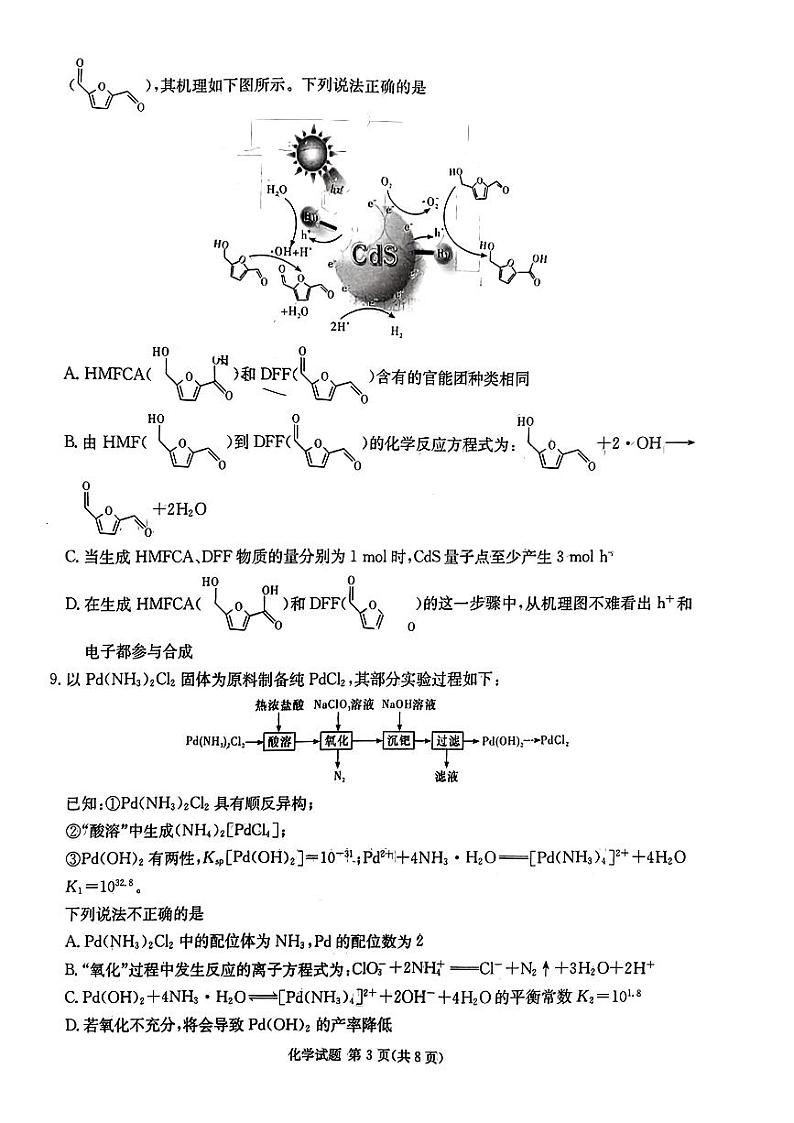 湖南省娄底市2024届高三下学期一模考试化学试题第3页