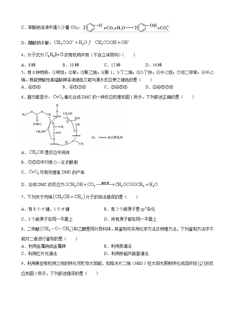 云南省大理市下关第一中学（集团）2023-2024学年高二下学期3月段考（一）化学试题（含答案）02