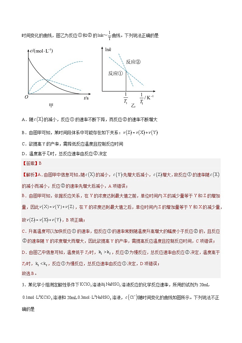 专题讲座（四）反应速率、平衡图像题解题策略（练）- 2024年高考化学大一轮复习【专题讲座】02