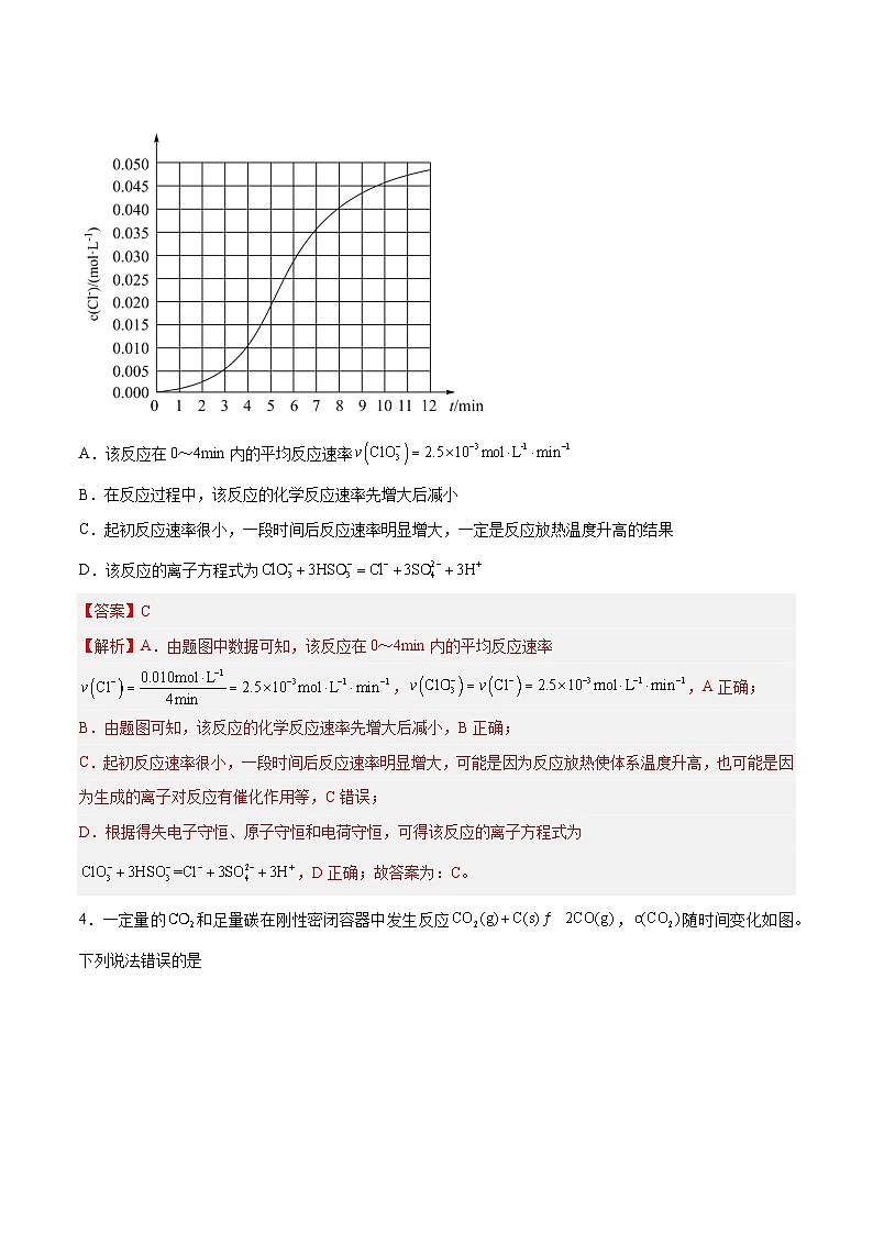 专题讲座（四）反应速率、平衡图像题解题策略（练）- 2024年高考化学大一轮复习【专题讲座】03
