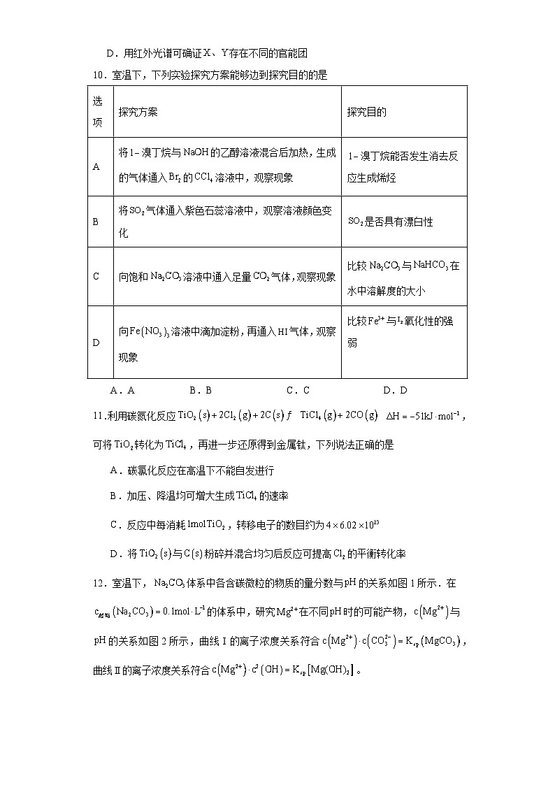 2024年江苏省高考化学模拟试题（二）03