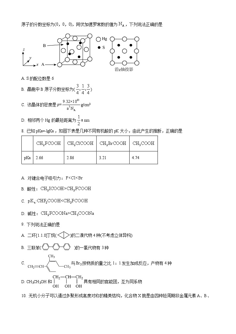 四川省遂宁市射洪中学校2023-2024学年高二下学期3月月考化学试题（原卷版+解析版）03
