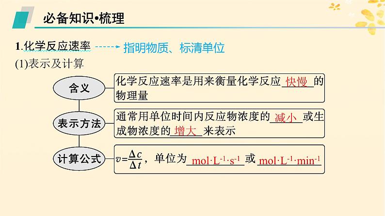 适用于新高考新教材备战2025届高考化学一轮总复习第7章化学反应速率与化学平衡第34讲化学反应速率及影响因素课件第5页