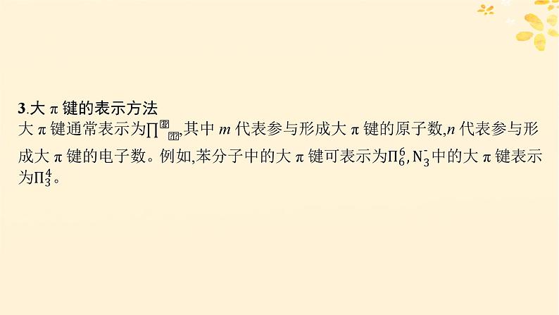 适用于新高考新教材备战2025届高考化学一轮总复习第5章物质结构与性质元素周期律热点专攻14大π键及判断课件第3页