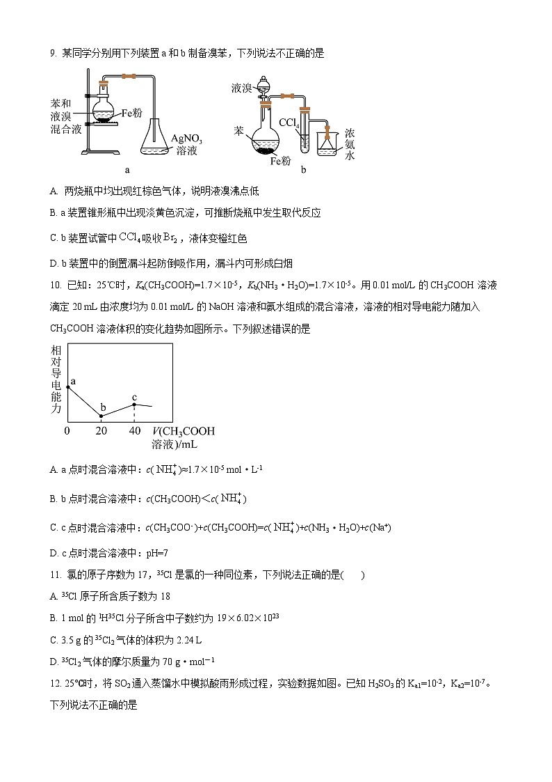 2024届重庆市高三下学期二模考试化学试题（原卷版+解析版）03