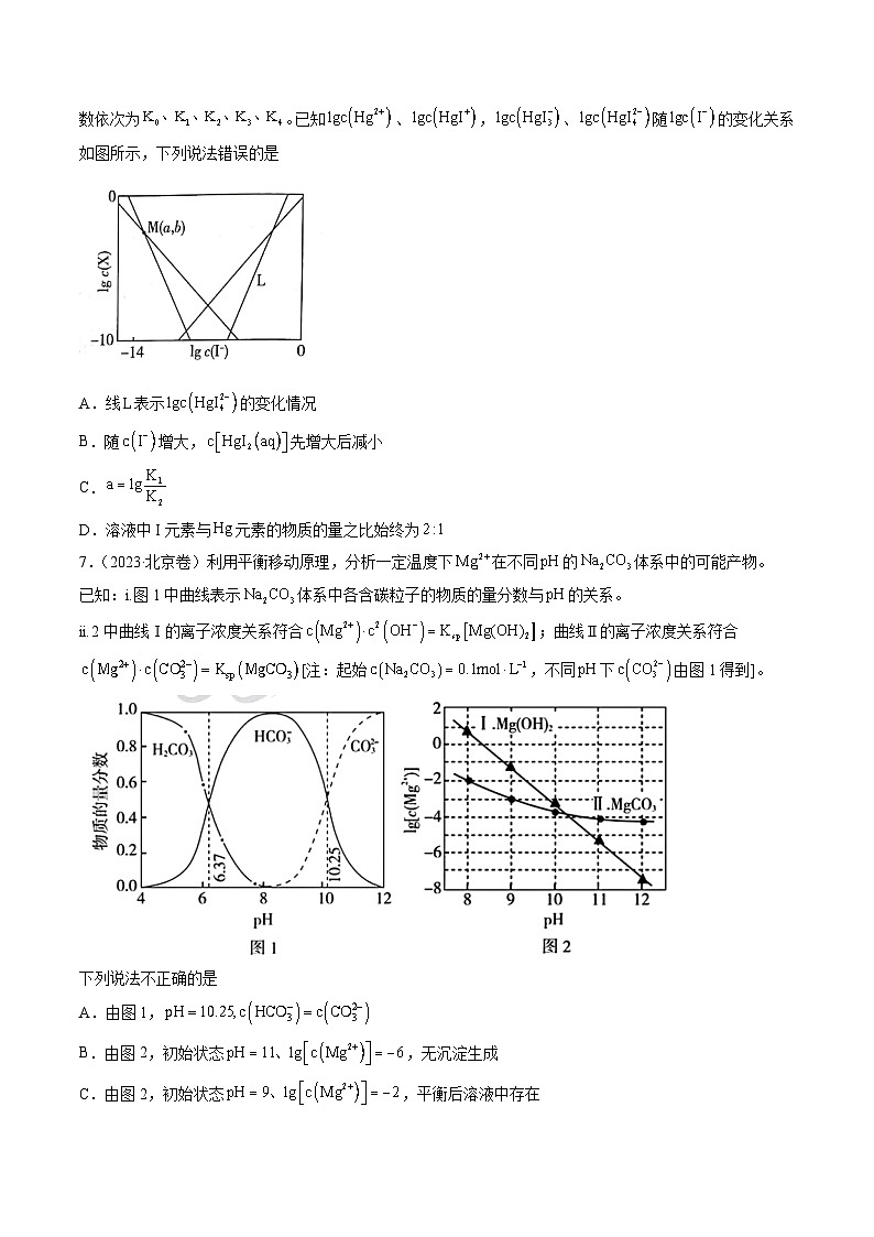 专题09 水溶液中的离子反应与平衡- 2023年高考真题和模拟题化学分项汇编（全国通用）03