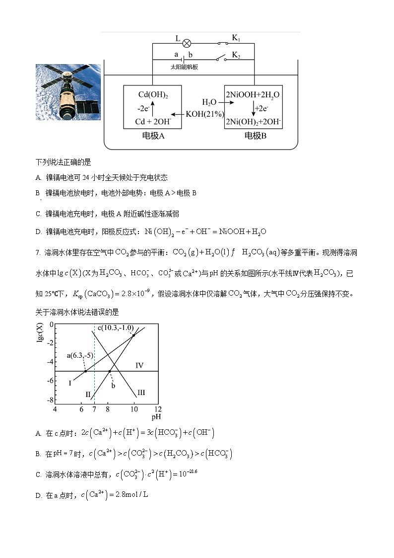 2024届四川省雅安市、遂宁市、眉山市高三第二次诊断性考试理科综合试题-高中化学（原卷版+解析版）03