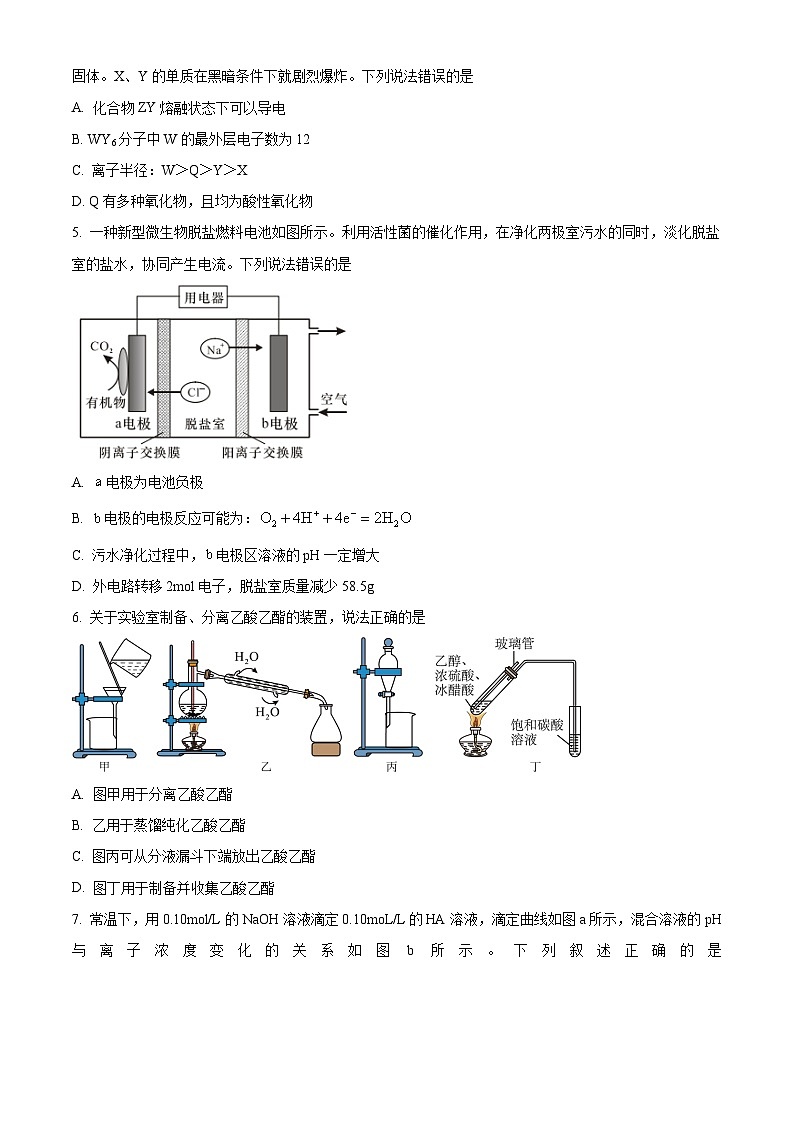 四川省绵阳市南山中学实验学校2024届高三下学期3月月考化学试题（Word版附解析）02