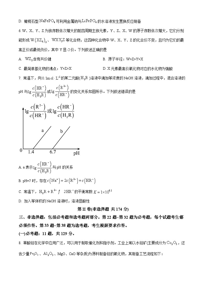 青海省海南藏族自治州2024届高三一模仿真考试理综-化学试题（原卷版+解析版）03