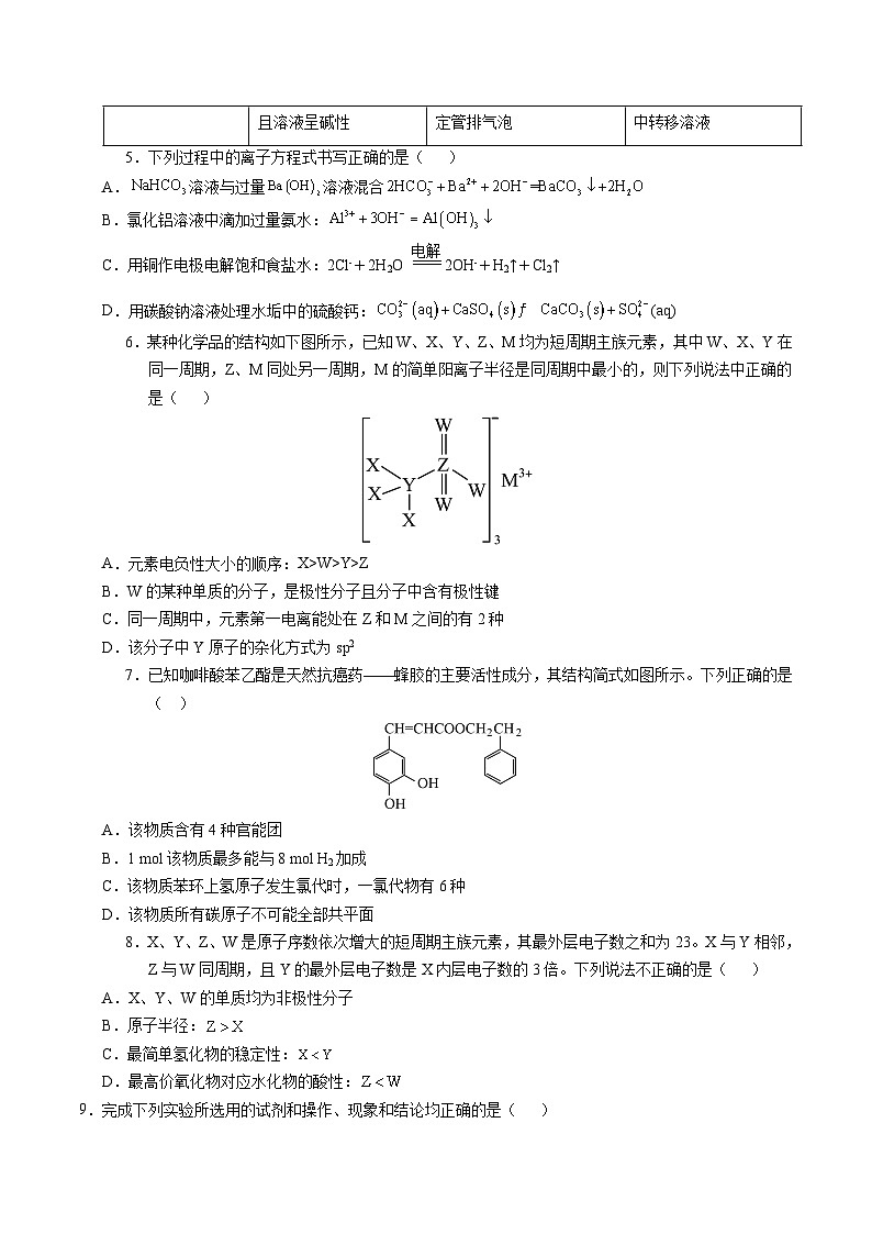 2024年高考第二次模拟考试：化学（河北卷）（考试版）02
