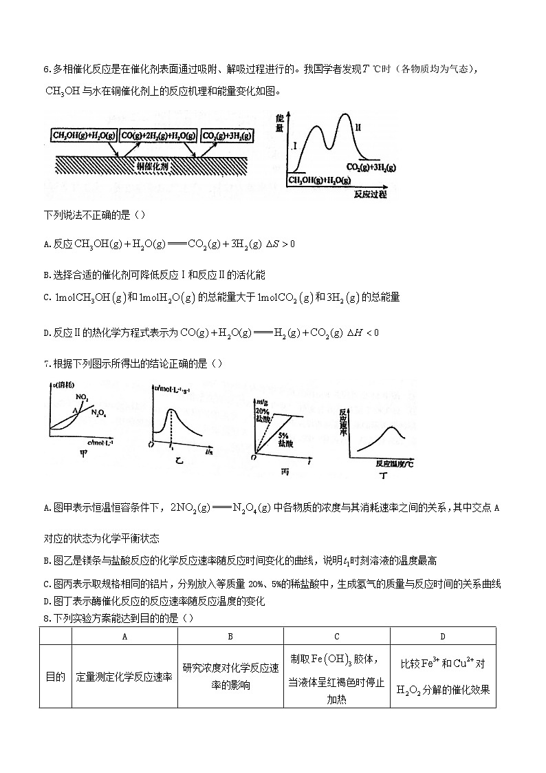 江苏省常州市2023_2024学年高二化学上学期10月阶段调研试题无答案第2页