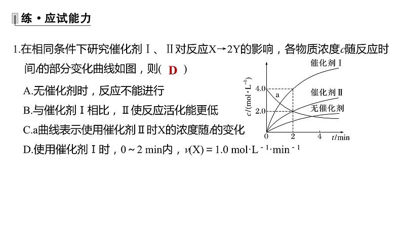 2024年高考二轮专题复习-化学反应速率和化学平衡图像课件第5页