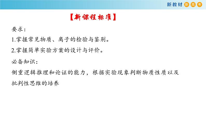 2024届高考二轮复习专题16：物质的检验、鉴别，简单实验方案的设计及评价 课件02