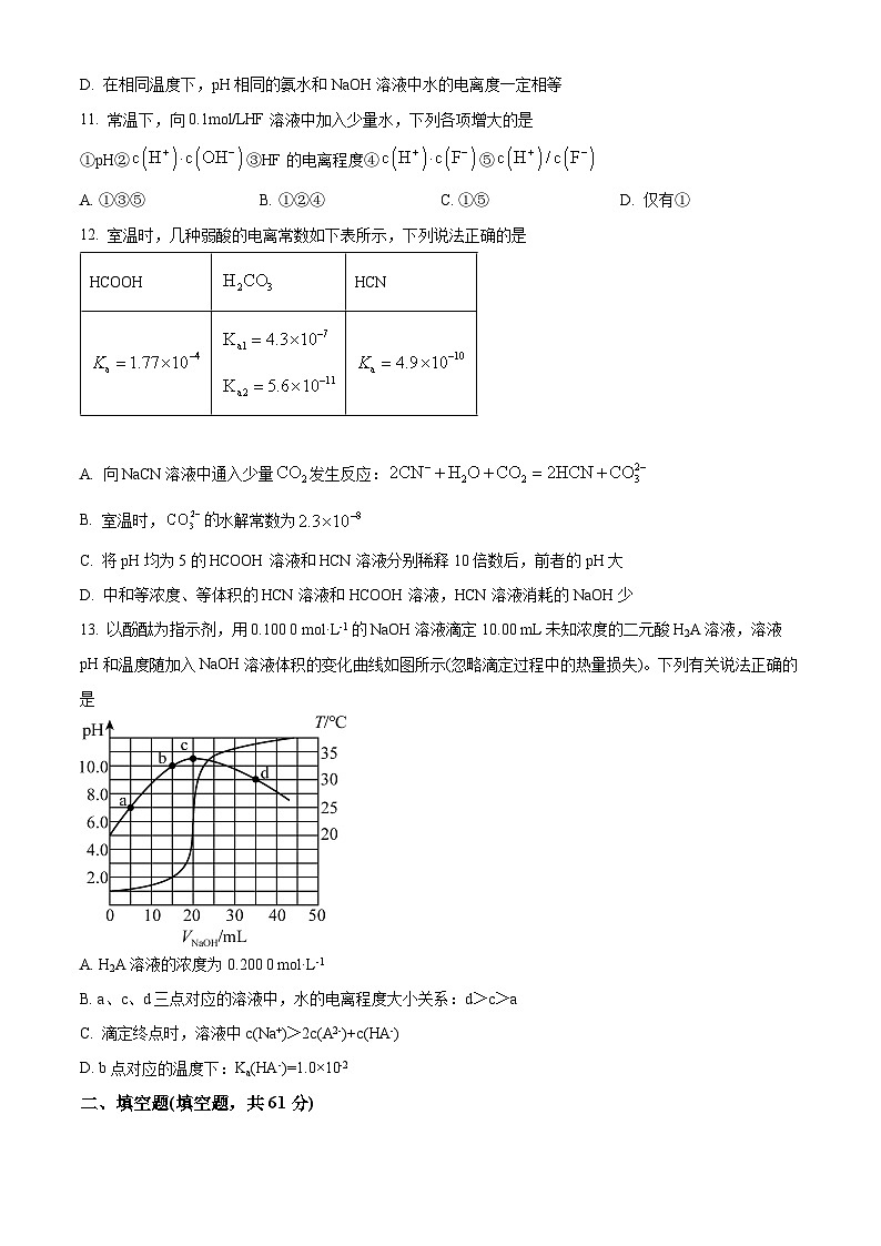 江苏省江阴市某校2023-2024学年高二下学期3月学情调研化学试题（原卷版+解析版）03