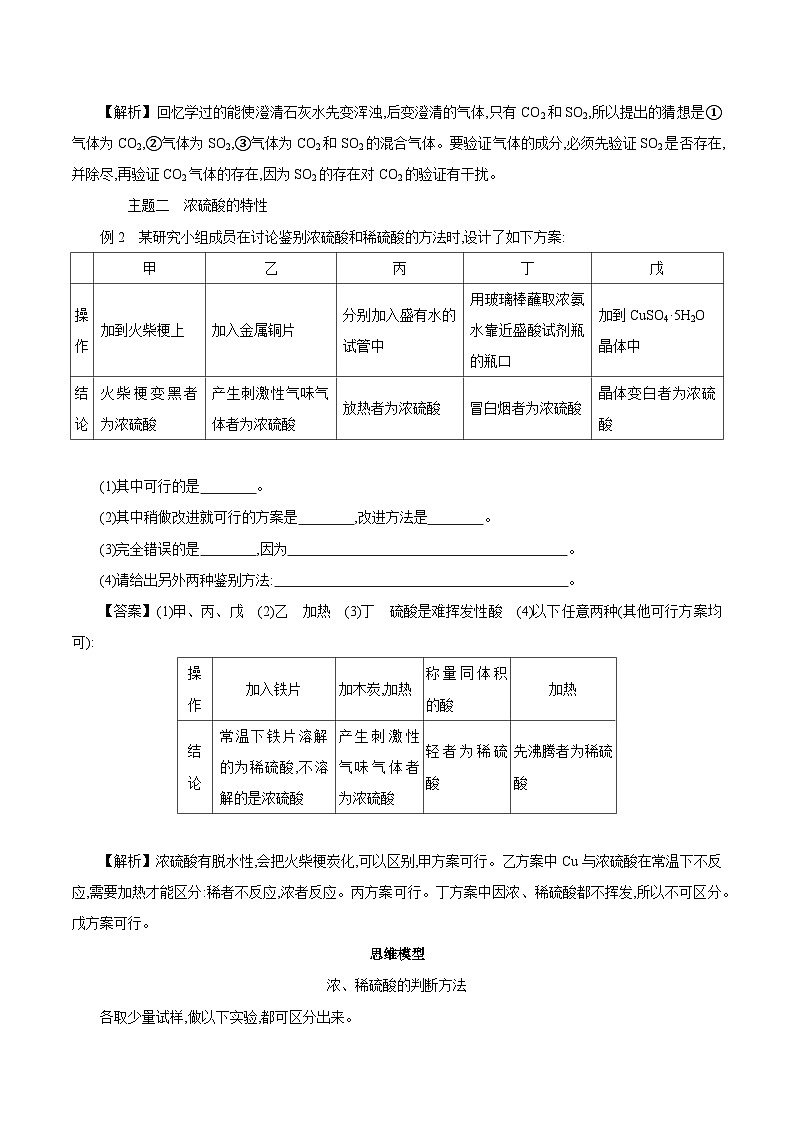 专题4 整 合 提 升 学案 2023-2024学年高一化学苏教版2019必修第一册03