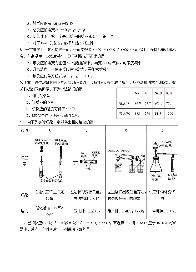 广东省汕头市2023_2024学年高二化学上学期10月阶段考试第2页