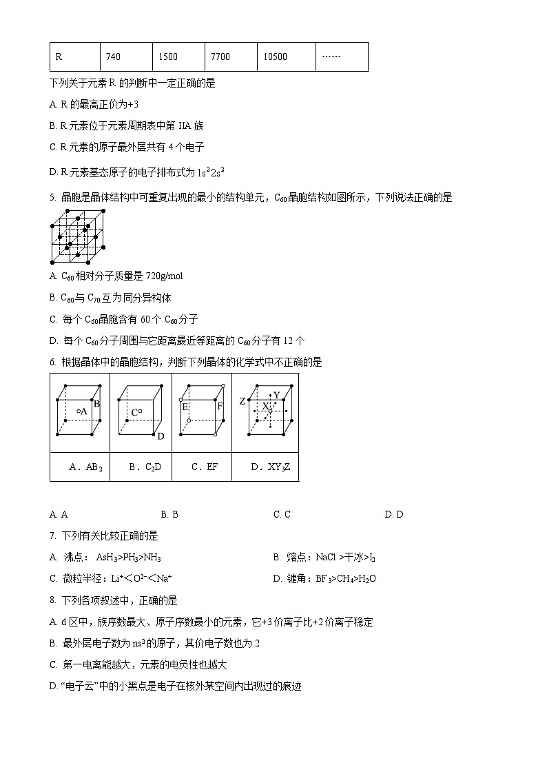 福建省福州第二中学2023-2024学年高二下学期3月月考化学试题（原卷版）第2页