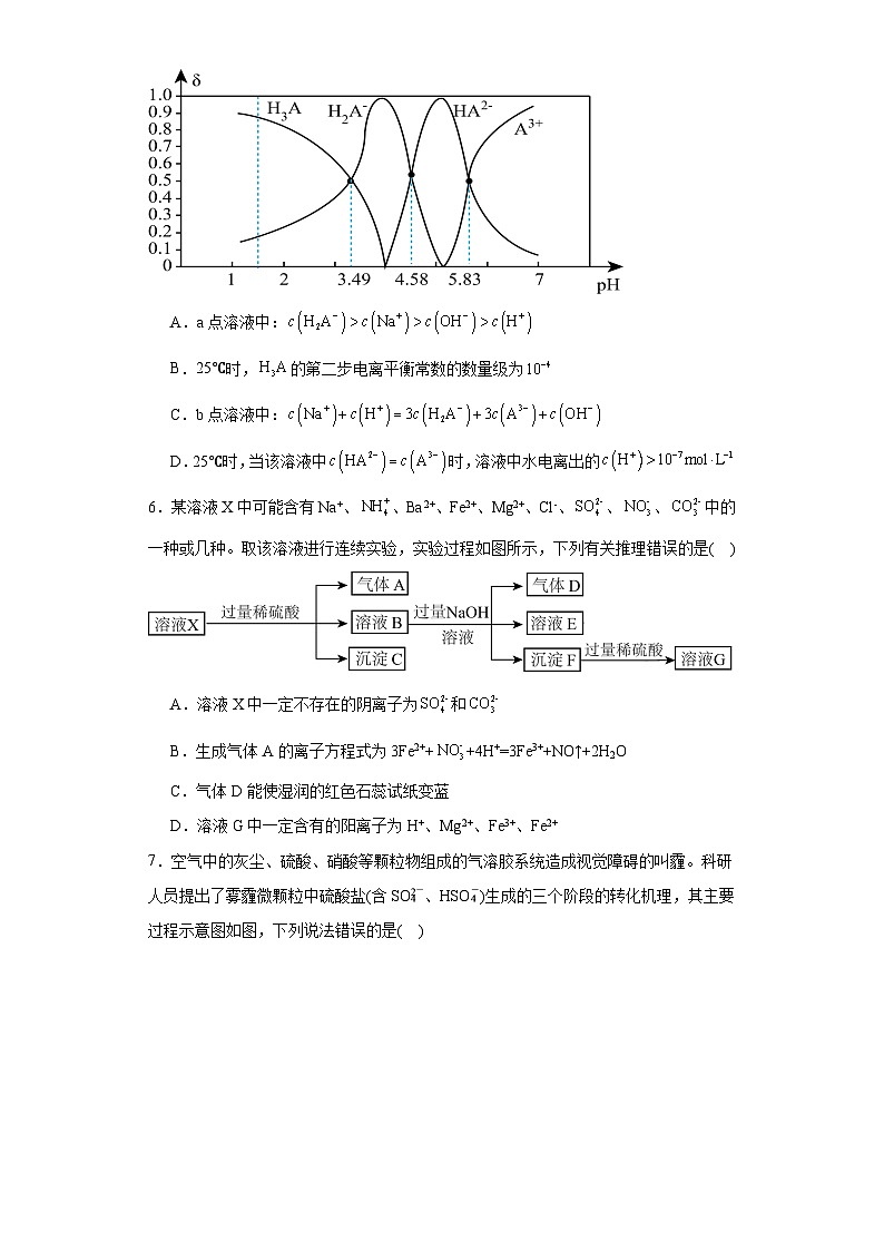 河南省漯河市高级中学2023-2024学年高三下学期4月月考化学试题第3页