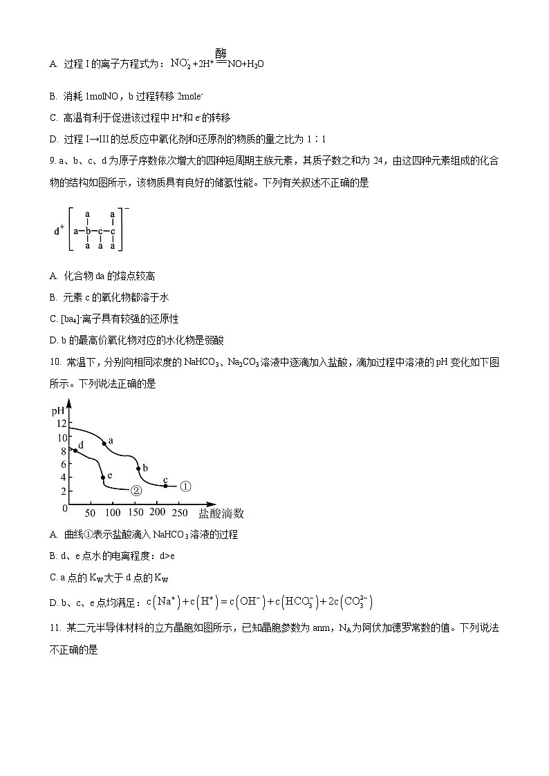重庆市康德2024年普通高中学业水平选择性考试高三下学期高考模拟调研卷（三）化学试题（原卷版+解析版）03