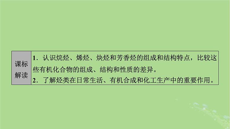 2025版高考化学一轮总复习第9章有机化学基础第32讲烃课件02