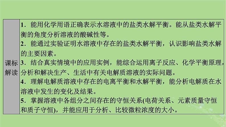 2025版高考化学一轮总复习第8章水溶液中的离子反应与平衡第29讲盐类的水解课件02