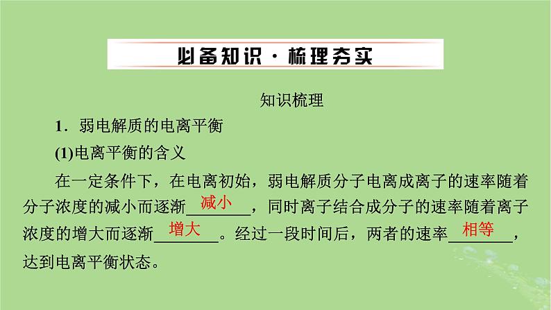 2025版高考化学一轮总复习第8章水溶液中的离子反应与平衡第27讲弱电解质的电离平衡课件04