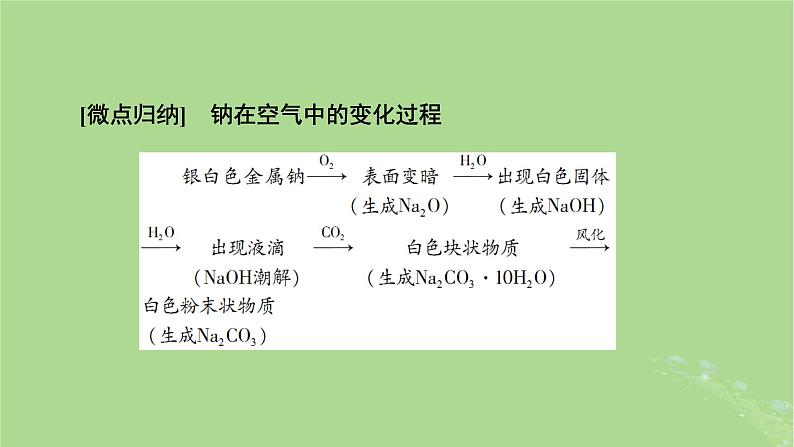 2025版高考化学一轮总复习第3章金属及其化合物第8讲钠及其重要化合物碱金属课件08