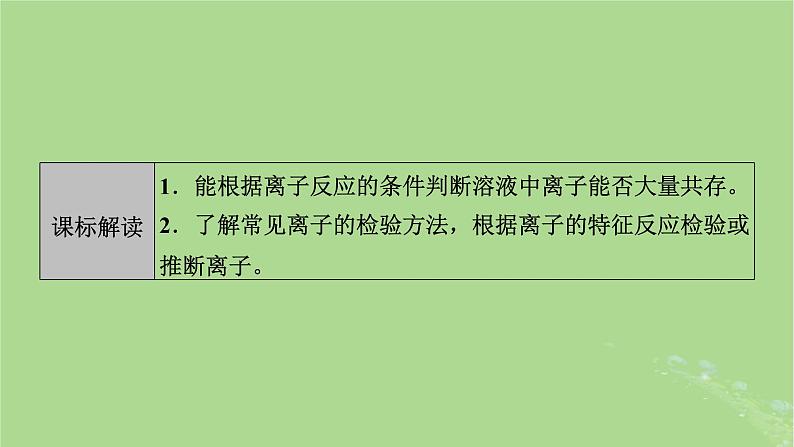 2025版高考化学一轮总复习第1章化学物质及其变化第3讲离子反应的综合应用课件02