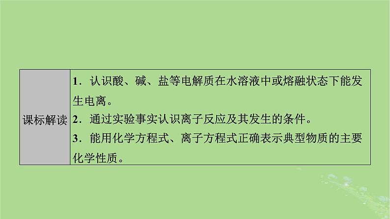 2025版高考化学一轮总复习第1章化学物质及其变化第2讲离子反应和离子方程式课件02