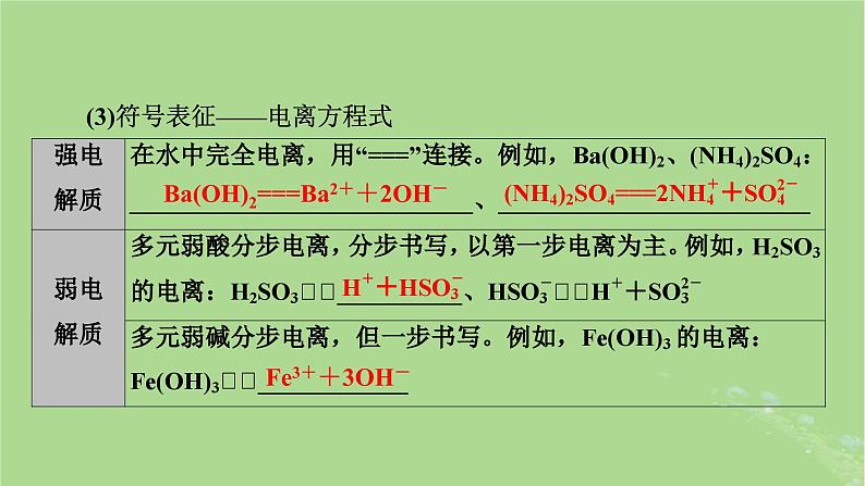 2025版高考化学一轮总复习第1章化学物质及其变化第2讲离子反应和离子方程式课件08