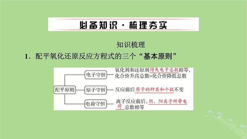 2025版高考化学一轮总复习第1章化学物质及其变化第5讲氧化还原反应方程式的配平和计算课件04