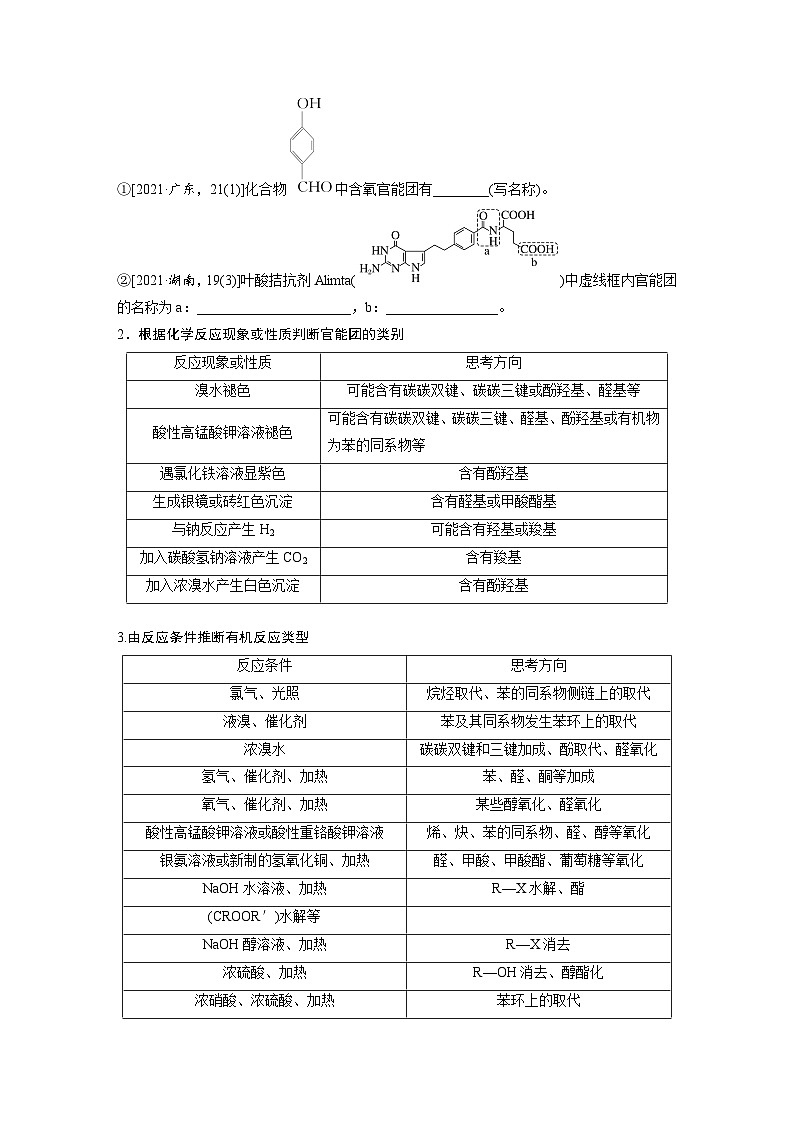 2024届高三化学二轮复习  有机化学专题复习（三）第2页