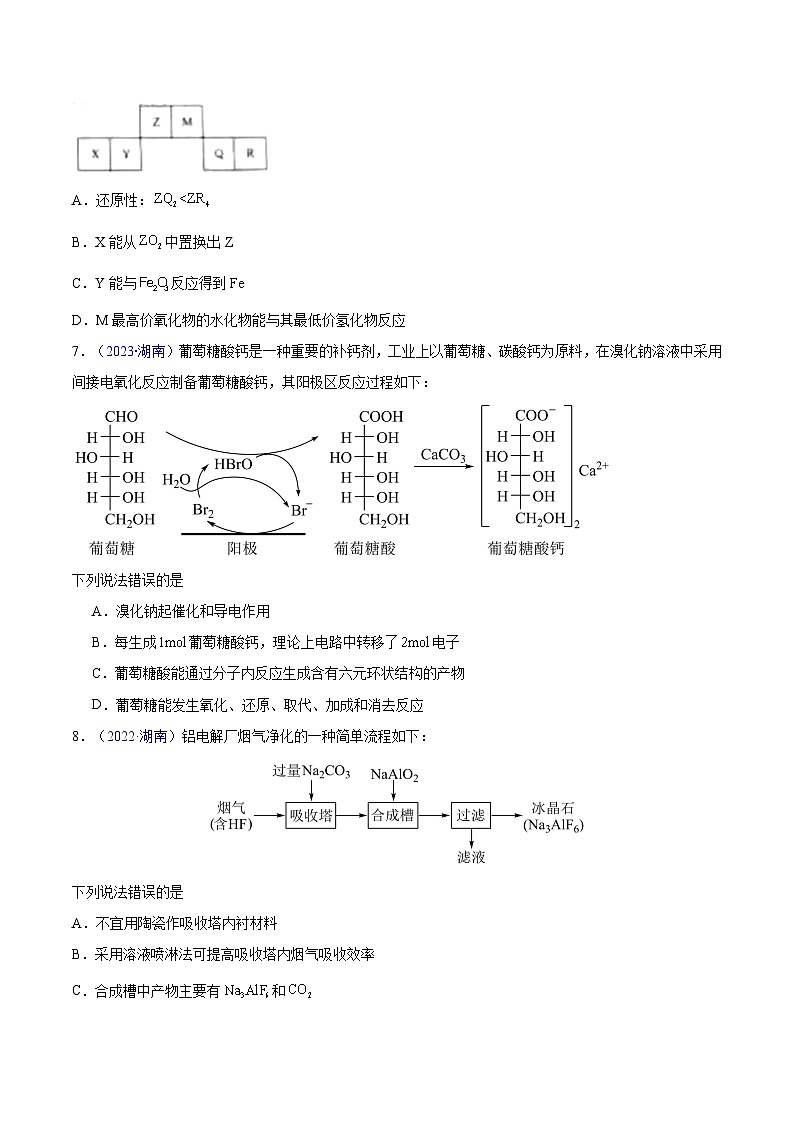 真题重组卷05 -冲刺2024年高考化学真题重组卷（广东专用）03
