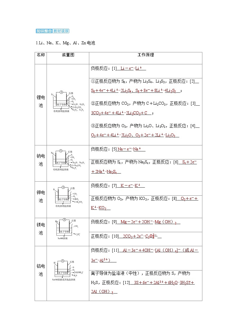 2024届高考化学复习讲义第六章化学反应与能量变化第四讲新型电源含答案02