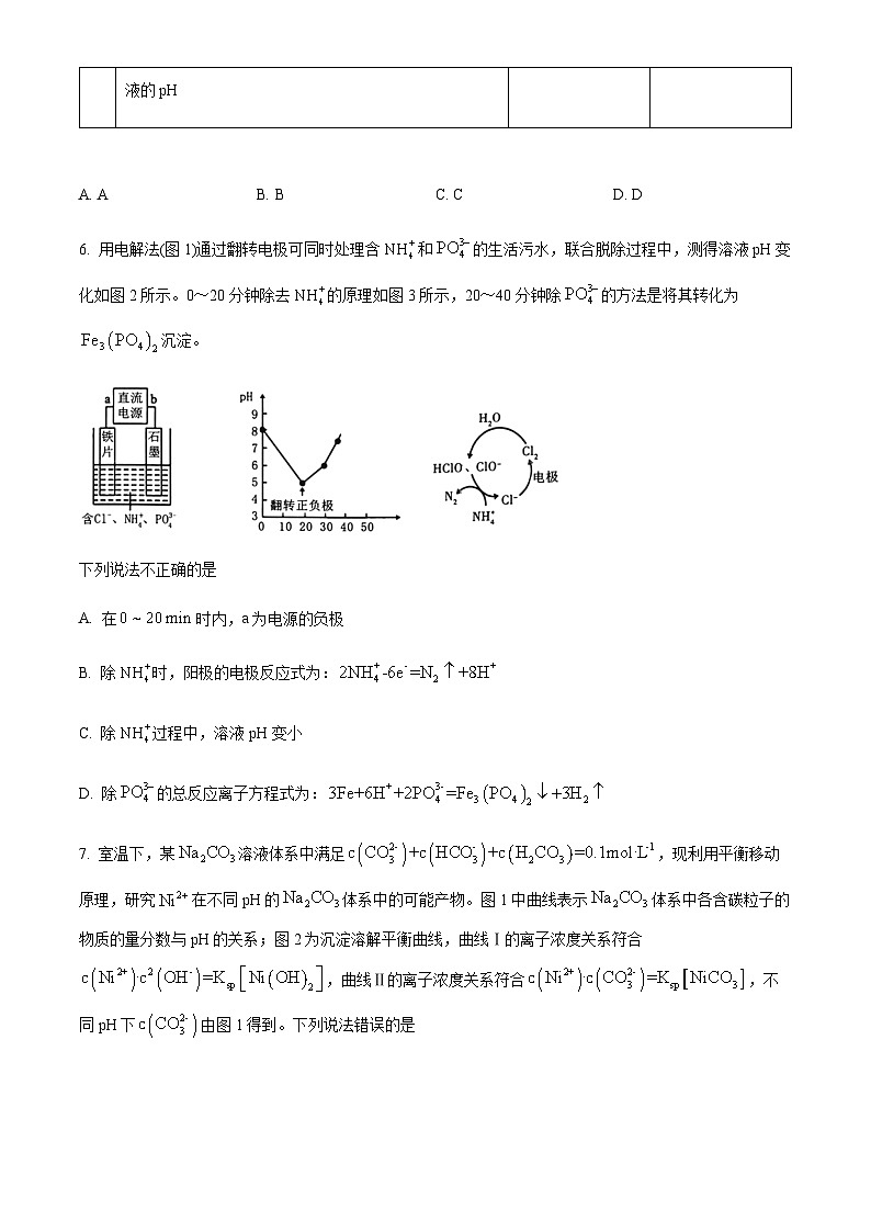 内蒙古呼和浩特市第二中学2024届高三下学期二模考试化学试题（原卷版+解析版）03