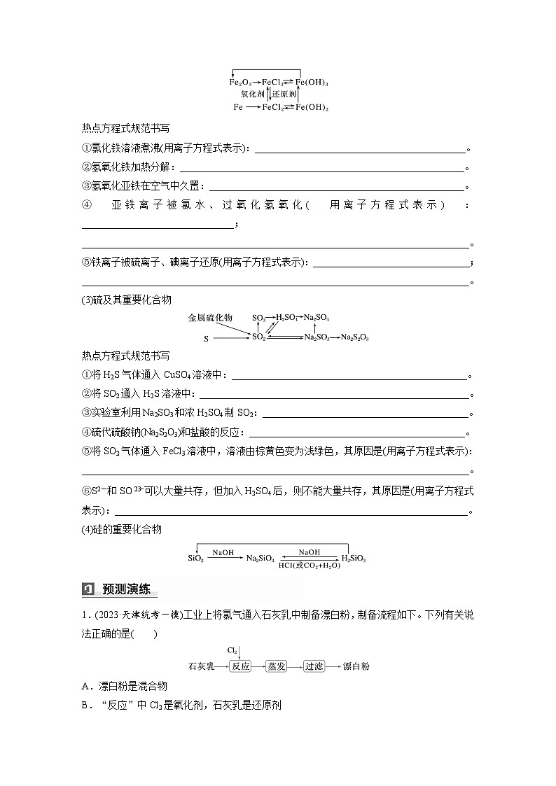 第一篇　主题六　选择题13　“大题小做”——无机物制备流程分析-2024年高考化学二轮复习课件03