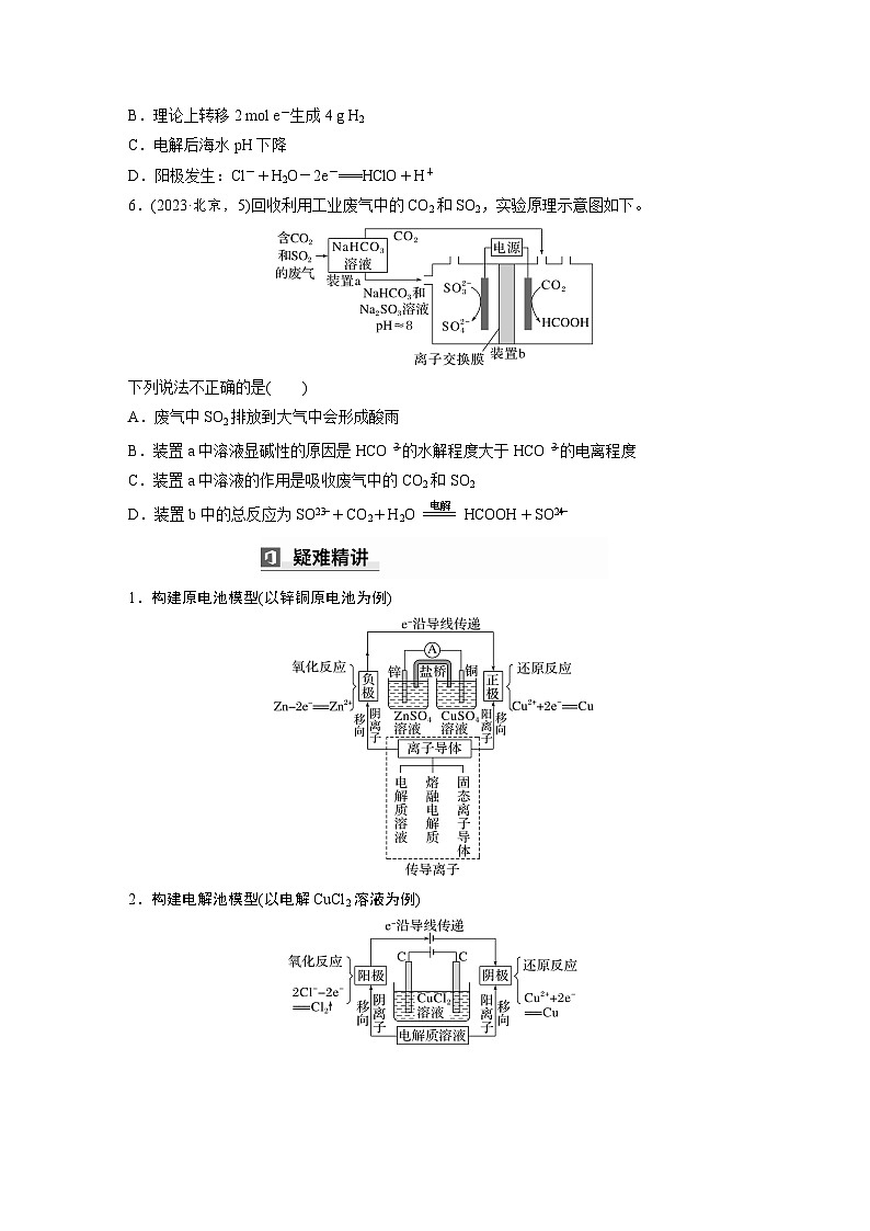 第一篇　主题八　选择题16　两类电化学模型的理解与应用-2024年高考化学二轮复习课件03