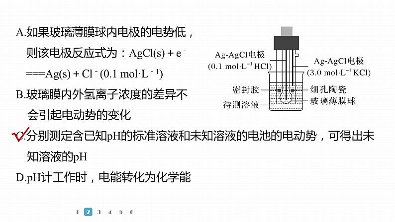 第一篇　主题八　选择题16　两类电化学模型的理解与应用-2024年高考化学二轮复习课件06