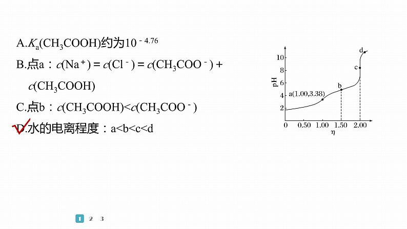 第一篇　主题十　选择题23　滴定曲线的分析与应用-2024年高考化学二轮复习课件04