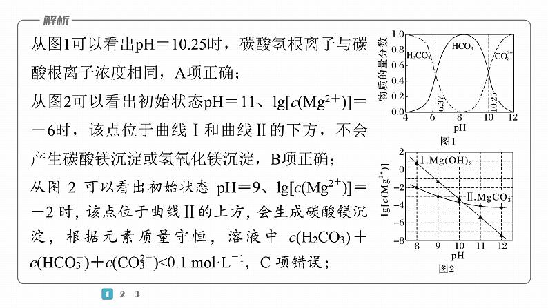 第一篇　主题十　选择题26　多类型曲线图像的综合分析-2024年高考化学二轮复习课件06