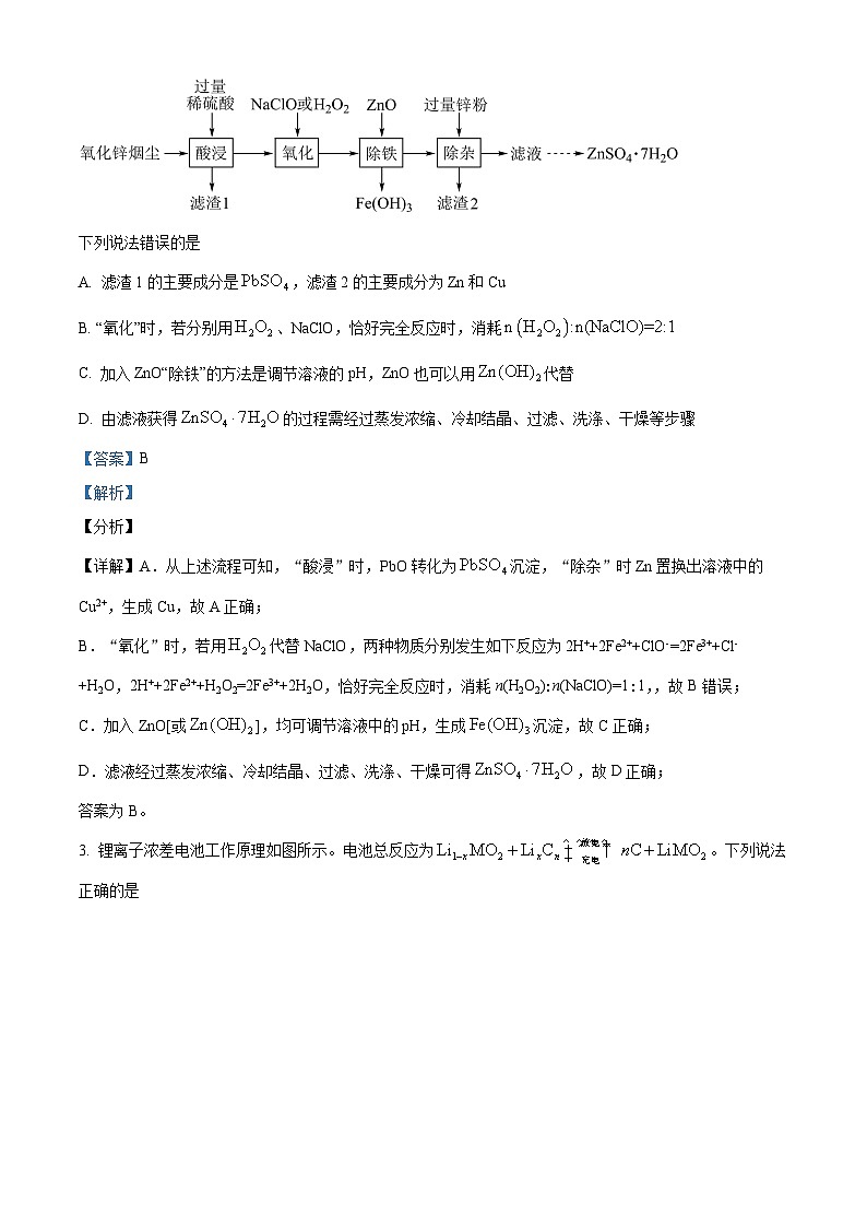 2024届青海省西宁市大通县高三下学期第二次模拟考试理科综合试题-高中化学（原卷版+解析版）02