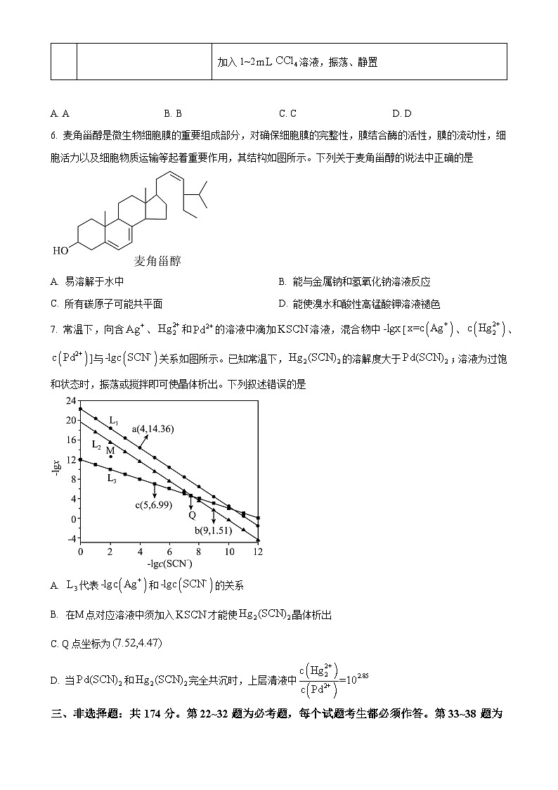 2024届青海省西宁市大通县高三下学期第二次模拟考试理科综合试题-高中化学（原卷版+解析版）03